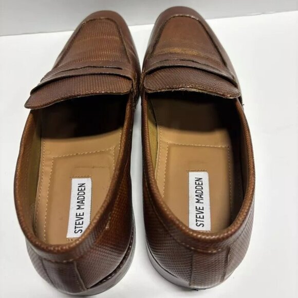 Steve Madden Men’s Ancher Cognac Penny Loafers, Size 10 M main image 6